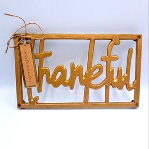 10x6 Metal Thankful Trivet